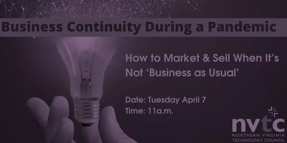 NVTC Guest Webinar: How to Market & Sell When It’s Not ‘Business as Usual’