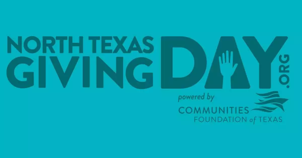 North Texas Giving Day logo in teal, highlighting Merritt Group’s support of the DFW Alliance of Technology and Women (DFWATW) fundraiser.