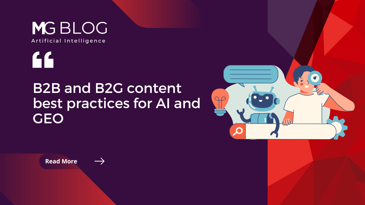 B2B and B2G content best practices for AI and GEO