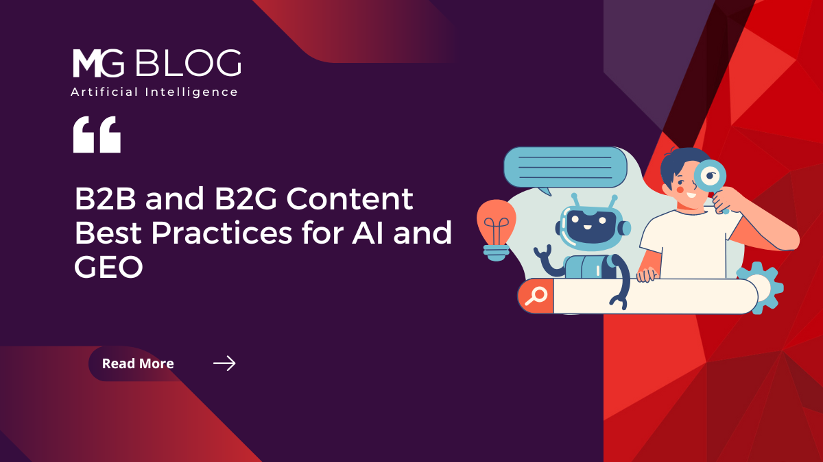 An AI robot and human work together to optimize content for GEO search results